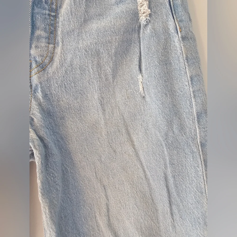 Levi’s Premium Ribcage Straight Ankle Jeans Womens 27 High Rise Distressed Light